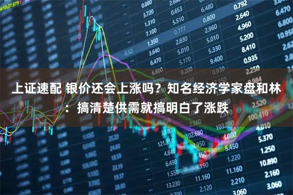 上证速配 银价还会上涨吗？知名经济学家盘和林：搞清楚供需就搞明白了涨跌